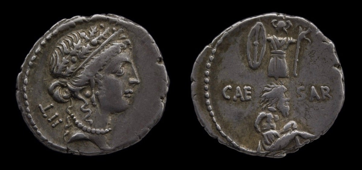 Denarius, 48-47 BCE