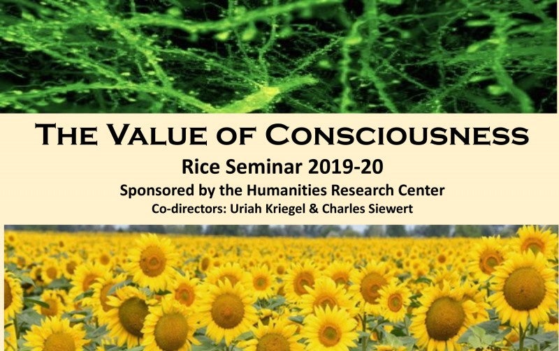 Rice Seminar Conference: "The Value of Consciousness" Module I - Aug 29 to Sep 26