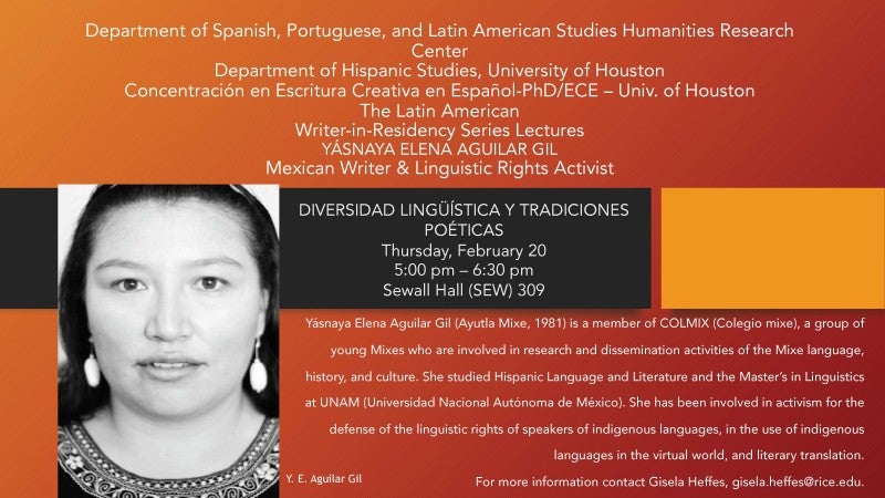The Latin American Writer-in-Residency Series Lectures