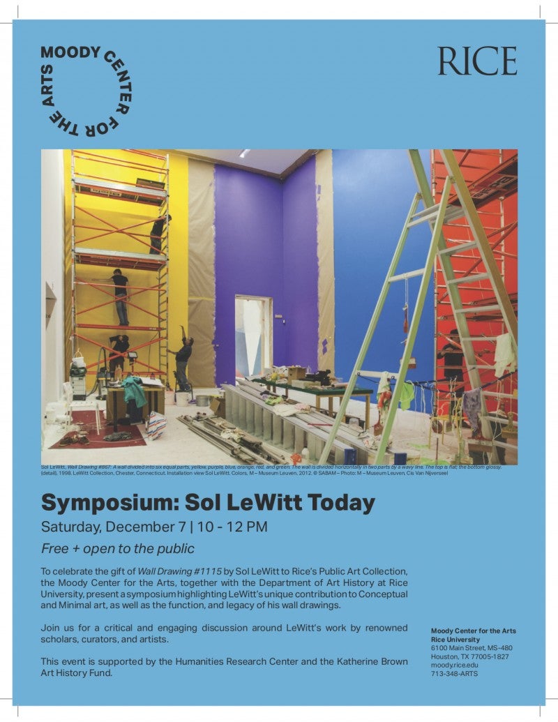 Symposium: Sol LeWitt Today